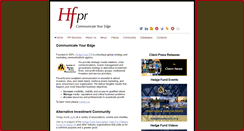Desktop Screenshot of hedgefundpr.net