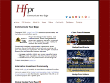 Tablet Screenshot of hedgefundpr.net